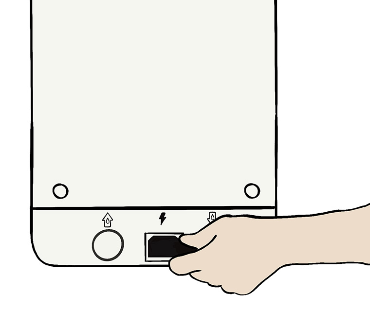 Branchement alimentation Bob le mini_lave vaisselle