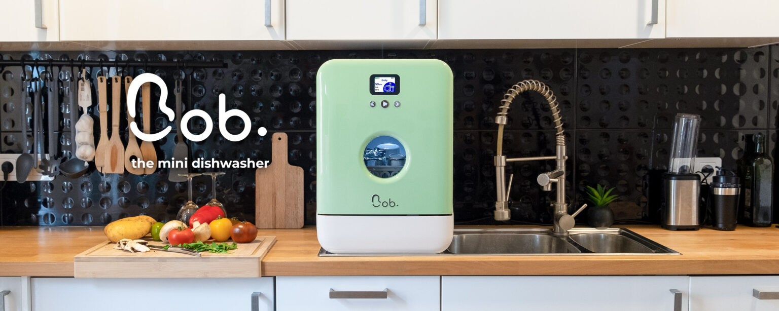 Discover Bob the mini dishwasher Throw in the sponge, get Bob